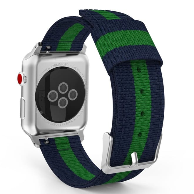 Ανταλλακτικό Λουράκι Apple Watch 4/3/2/1 (44/42mm) - OEM - Navy / Green
