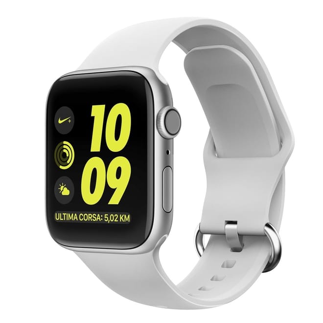 Ανταλλακτικό Λουράκι Σιλικόνης Apple Watch 5/4/3/2/1 (40/38mm) - OEM  - White