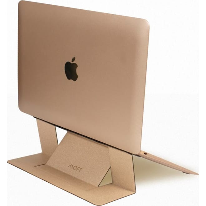 Allocacoc Moft Adhesive Foldable Laptop Stand - Βάση Αλουμινίου για Laptop 11.6" - 15.6" - Gold