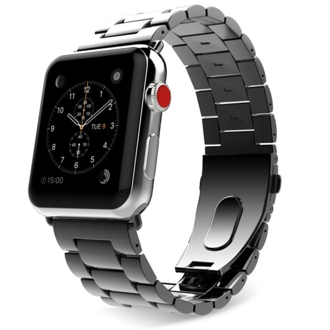 Slimlink Μεταλλικό Λουράκι για Apple Watch 4/3/2/1 - 44/42mm - Black 