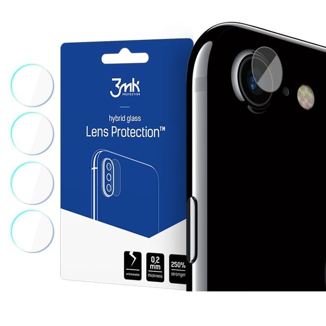 3MK Glass Camera Protector - Αντιχαρακτικό Προστατευτικό Γυαλί για Φακό Κάμερας iPhone SE 2020 / 7 / 8 - 4 τεμάχια 