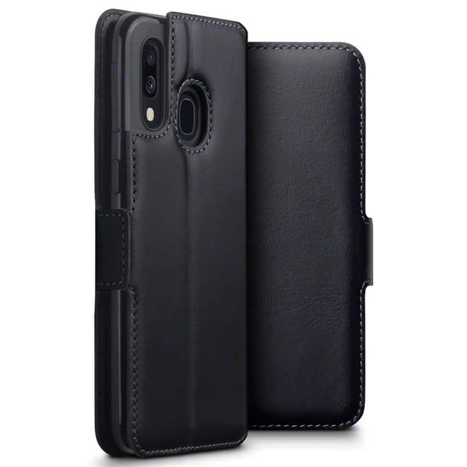 Terrapin Low Profile  Δερμάτινη Θήκη - Πορτοφόλι Samsung Galaxy A40 - Black