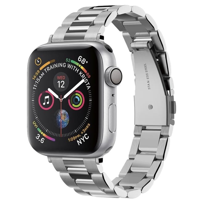 Spigen Modern Fit Μεταλλικό Λουράκι Apple Watch SE/9/8/7/6/5/4 (41/40mm) - Silver