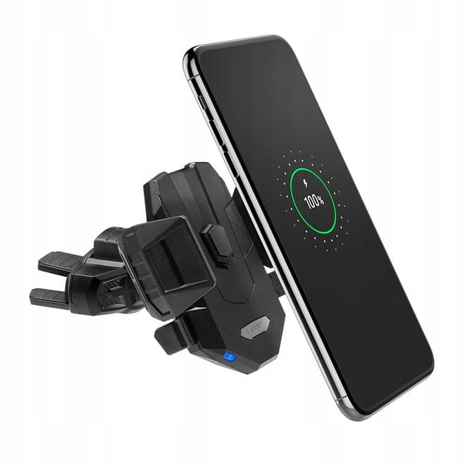 Spigen Essential Fast Wireless Car Charger X35W - Ασύρματη Βάση Φόρτισης Κινητών για CD Αυτοκινήτου - Black