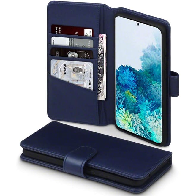 Terrapin Δερμάτινη Θήκη - Πορτοφόλι Samsung Galaxy S20 Plus - Blue