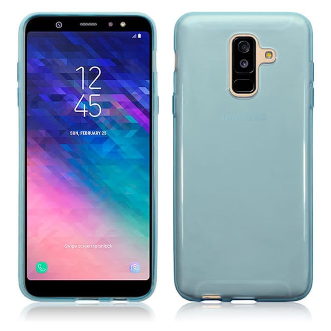 Terrapin Ημιδιάφανη Θήκη Σιλικόνης Samsung Galaxy A6 Plus 2018 - Blue 