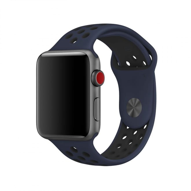 Ανταλλακτικό Λουράκι Apple Watch 4/3/2/1 (44/42mm) - OEM - Navy-Black