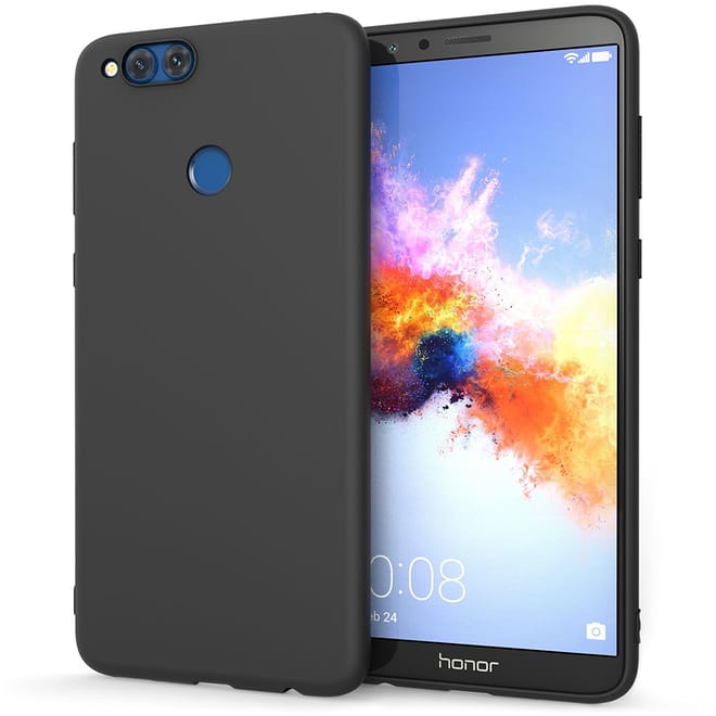 Caseflex Θήκη Σιλικόνης Huawei Honor 7X - Black 