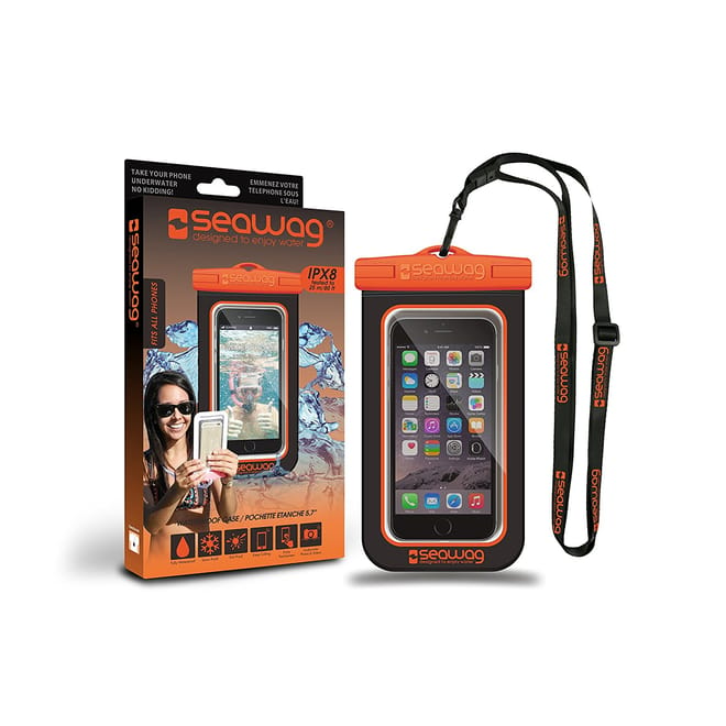 Seawag Universal Αδιάβροχη Θήκη Πουγκί για Smartphones έως 5.7'' - Black/Orange 
