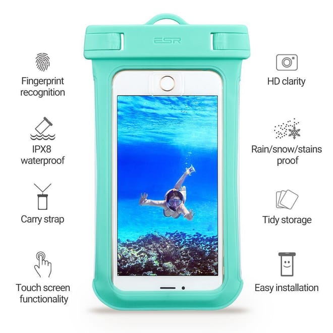 ESR Universal Αδιάβροχη Θήκη Πουγκί για Smartphones έως 5.5'' - Green