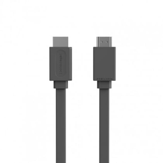 Allocacoc Flat HDMI Cable - 5m - Dark Grey 