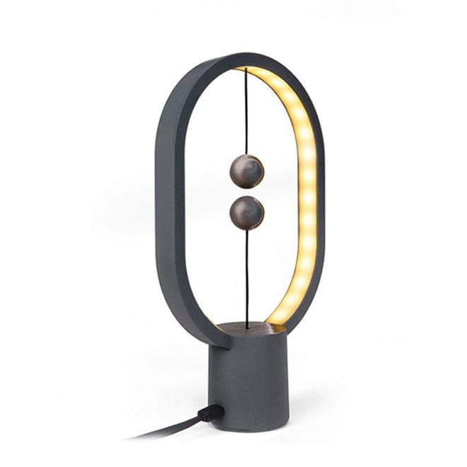 Allocacoc Heng Balance Lamp Ellipse - Switch in Mid-Air - Round - Dark Grey 