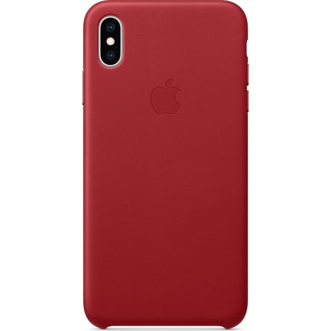 Official Apple Δερμάτινη Θήκη iPhone XS Max - Red 