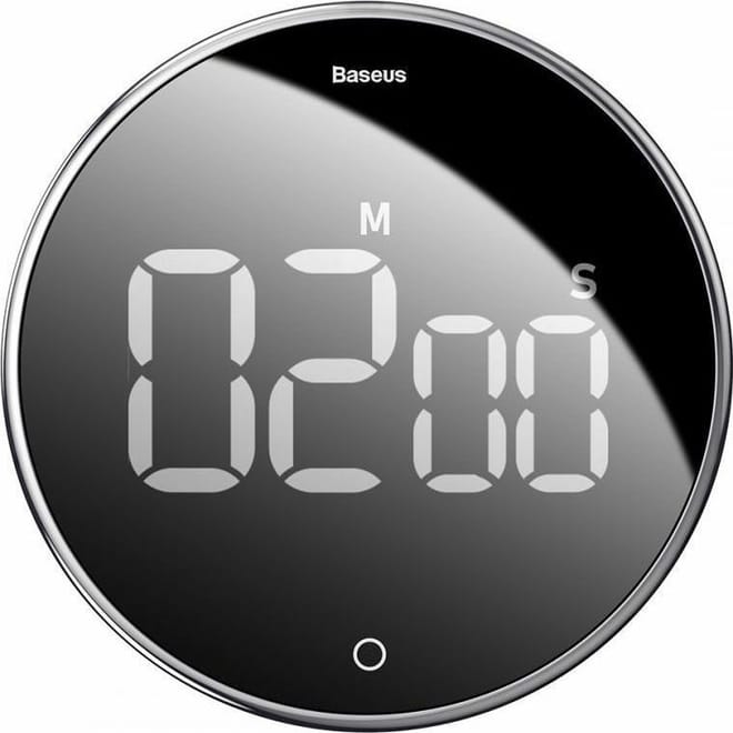 Baseus Heyo Rotation Coundown Timer - Μαγνητικό Ψηφιακό Χρονόμετρο Κουζίνας / Προπόνησης - Black