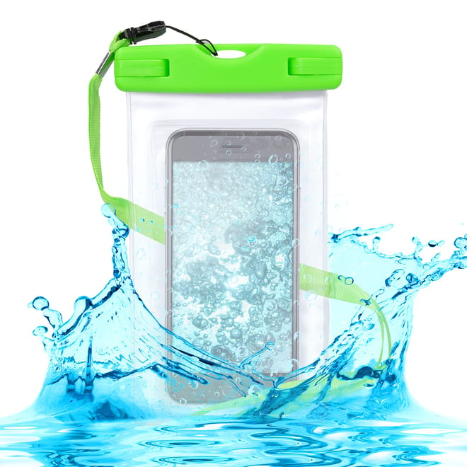 KW Universal Αδιάβροχη Θήκη Πουγκί για Smartphones έως 5.5'' - Green 