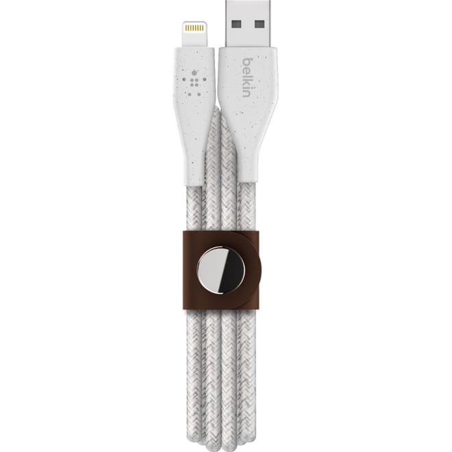 Belkin DuraTek Plus - Καλώδιο Φόρτισης και Μεταφοράς Δεδομένων USB-A σε Lightning 120cm - White