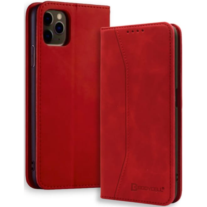 Bodycell Θήκη - Πορτοφόλι Apple iPhone 11 Pro Max - Red