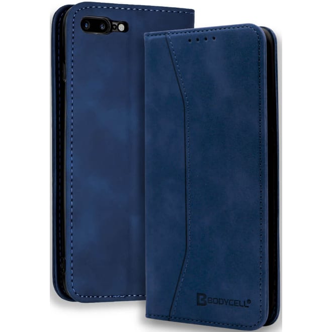 Bodycell Θήκη - Πορτοφόλι Apple iPhone 8 Plus / 7 Plus - Blue