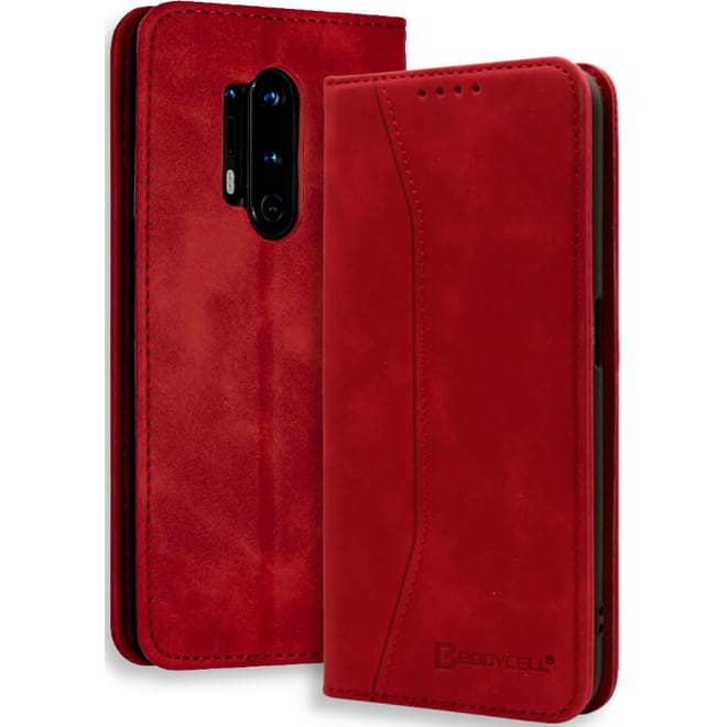 Bodycell Θήκη - Πορτοφόλι OnePlus 8 Pro - Red