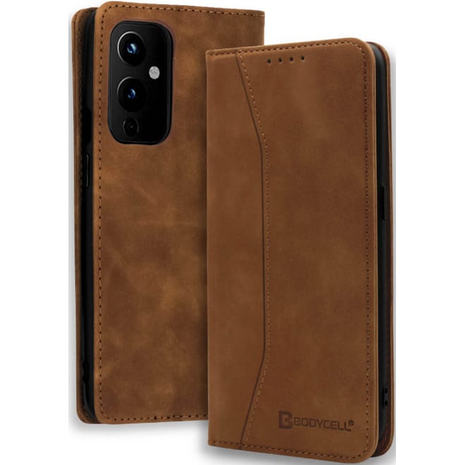 Bodycell Θήκη - Πορτοφόλι OnePlus 9 - Brown