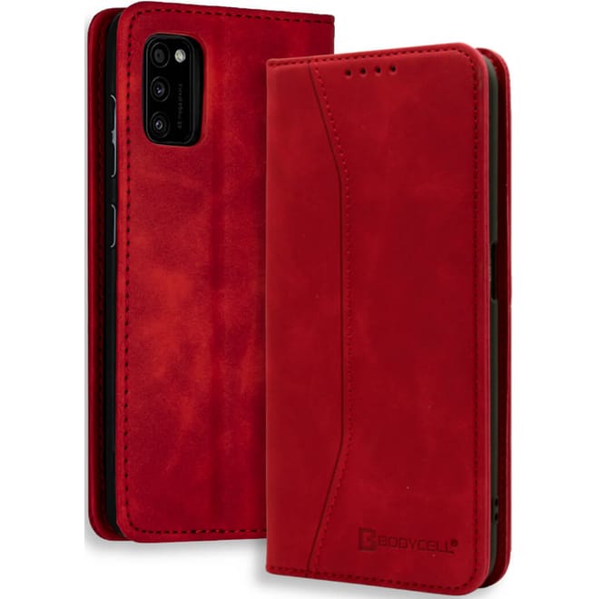 Bodycell Θήκη - Πορτοφόλι Samsung Galaxy A41 - Red
