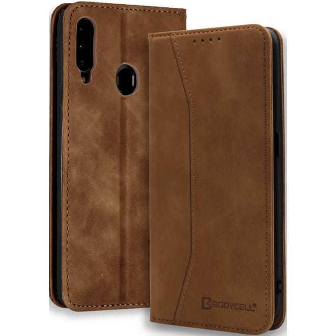Bodycell Θήκη - Πορτοφόλι Samsung Galaxy A20s - Brown
