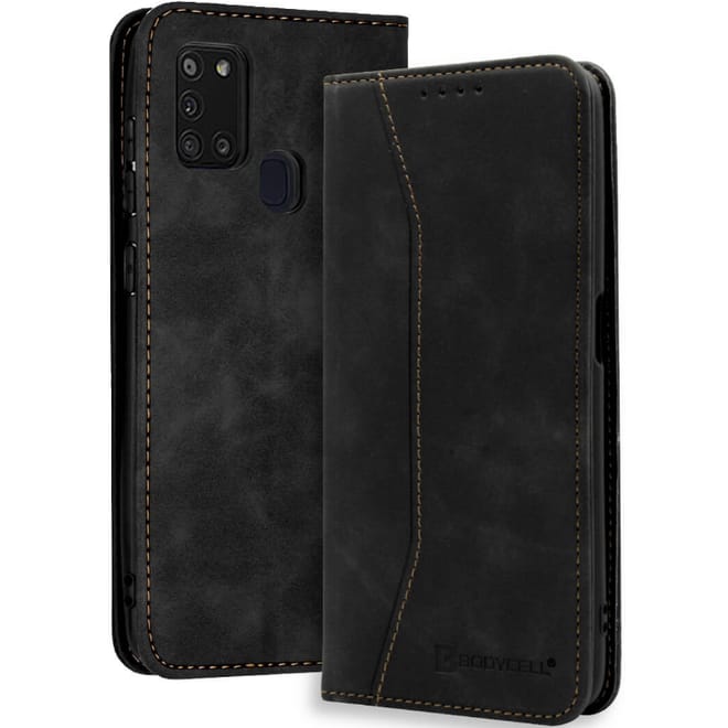 Bodycell Θήκη - Πορτοφόλι Samsung Galaxy A21s - Black