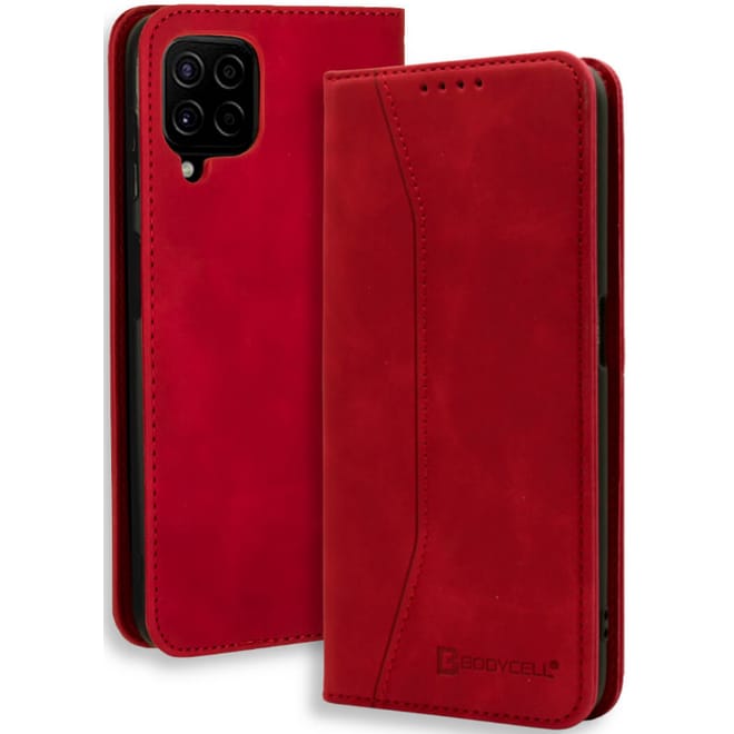 Bodycell Θήκη - Πορτοφόλι Samsung Galaxy A22 4G - Red