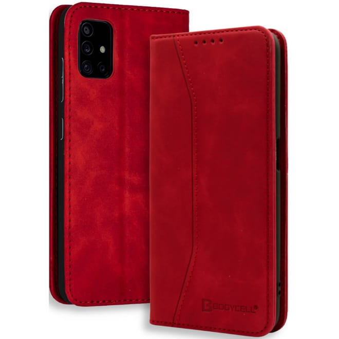 Bodycell Θήκη - Πορτοφόλι Samsung Galaxy A51 - Red