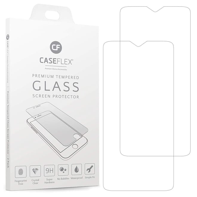 Caseflex Tempered Glass - Αντιχαρακτικό Γυαλί Οθόνης Oneplus 6T - 2 Τεμάχια