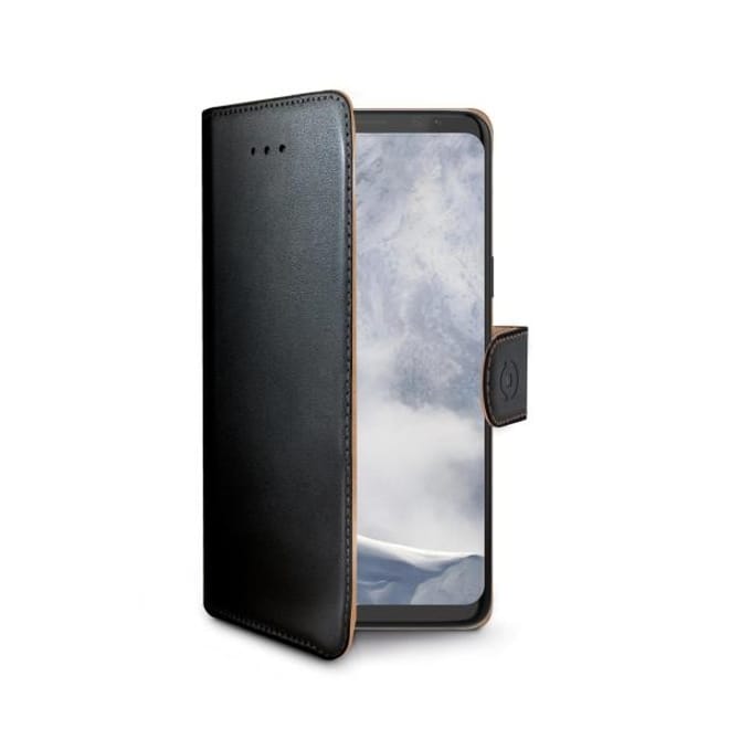 Celly Wally Θήκη - Πορτοφόλι Samsung Galaxy S9- Black/Tan 