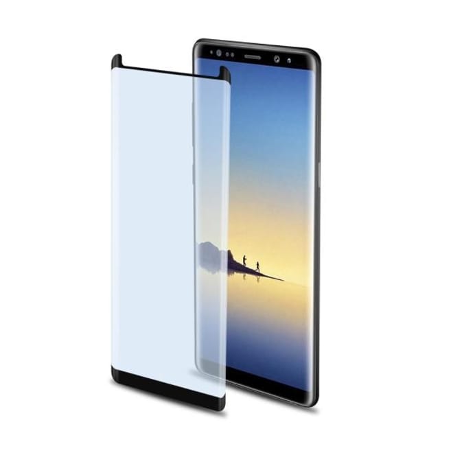 Celly Tempered Glass - Fullface Αντιχαρακτικό Γυάλινο Screen Protector Samsung Galaxy Note 8 - Black