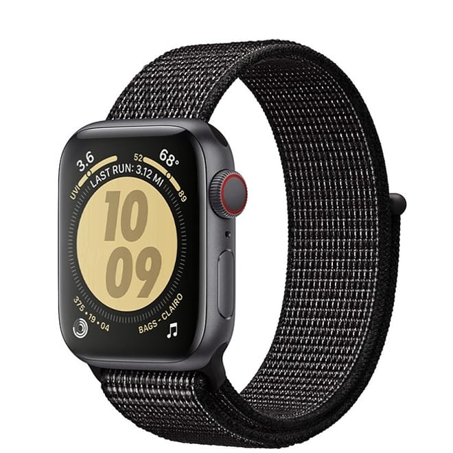 Crong Nylon Λουράκι Apple Watch SE/9/8/7/6/5/4 (41/40mm) - Black