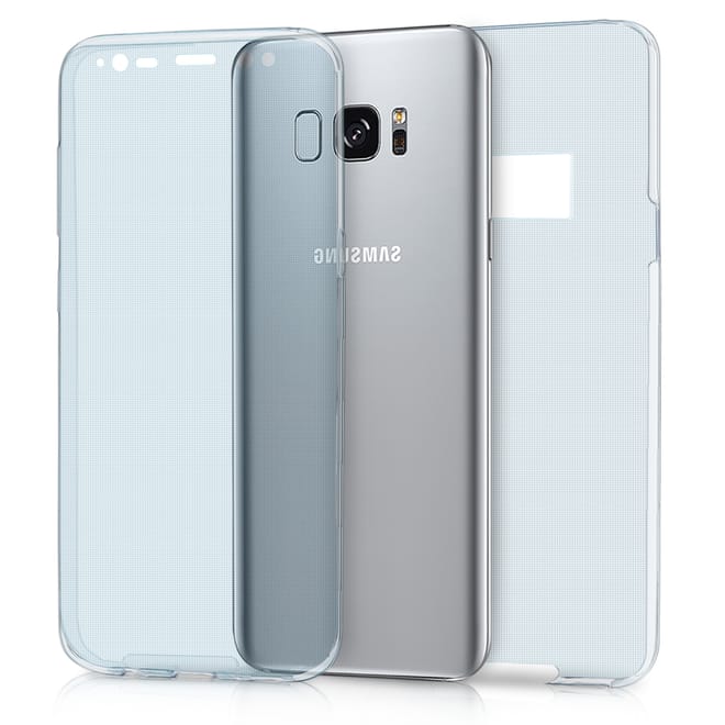 KW Ημιδιάφανη Θήκη Σιλικόνης Full Body για Samsung S8 - Blue 