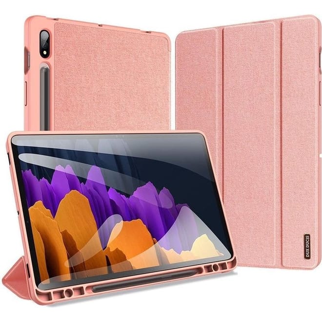 Duxducis Domo Series - Θήκη Flip Samsung Galaxy Tab S8 / S7 11" - Rose Golden