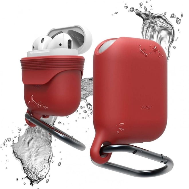 Elago Airpods Waterproof Hang Case - Αδιάβροχη Θήκη για Airpods - Red