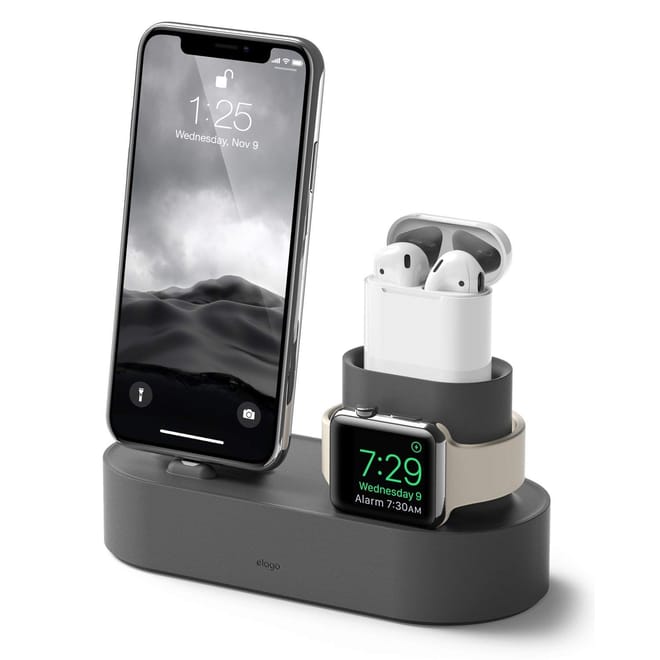 Elago Charging Hub για iPhone / Airpods / Apple Watch - Dark Grey
