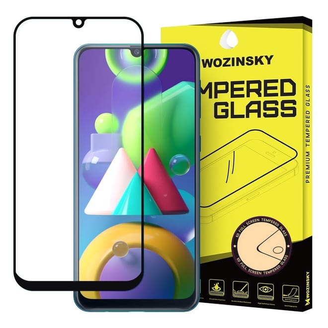 Wozinsky Tempered Glass - Fullface Αντιχαρακτικό Γυαλί Οθόνης Samsung Galaxy M21 - Black
