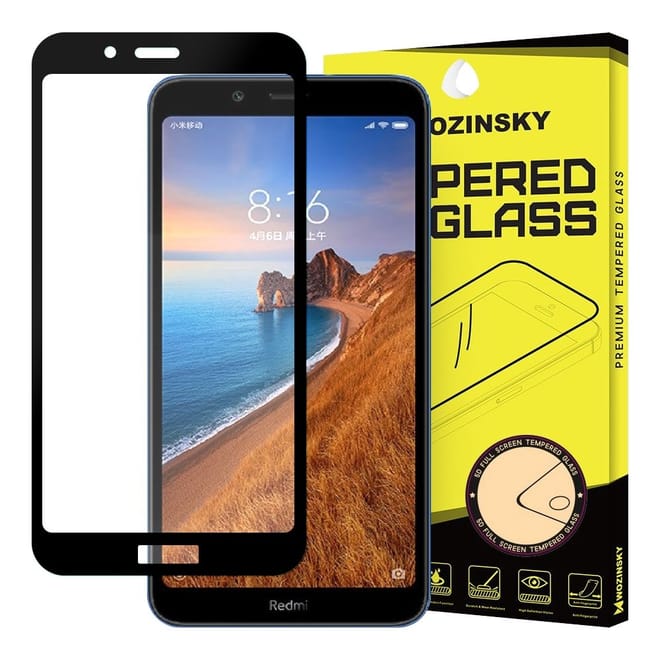 Wozinsky Tempered Glass - Fullface Αντιχαρακτικό Γυαλί Οθόνης Xiaomi Redmi 7A - Black