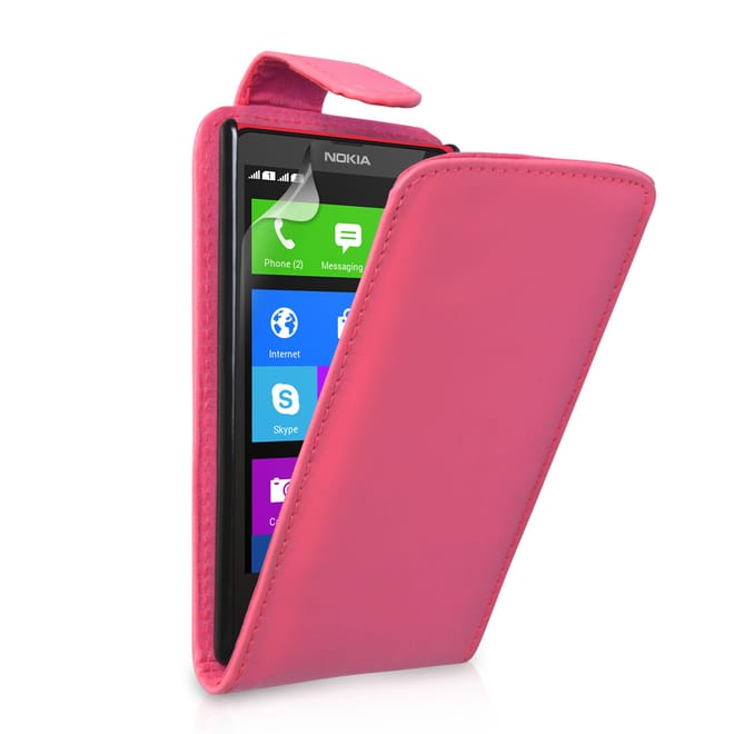 Ροζ Flip Θήκη Nokia X