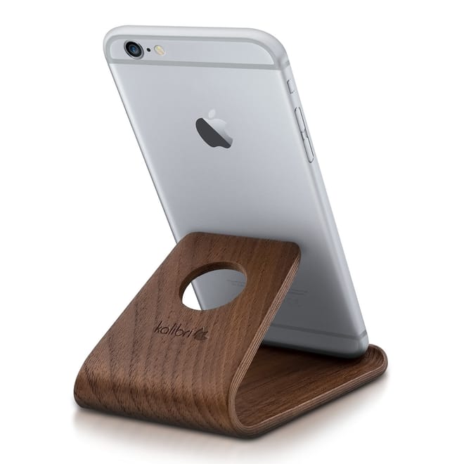 Universal Wooden Stand - Ξύλινη Βάση για iPhone / Android / Tablet / e-Reader - Dark Brown