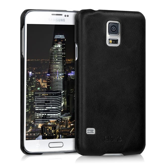Kalibri Σκληρή Δερμάτινη Θήκη Samsung Galaxy S5 / S5 Neo - Black (38963.01)