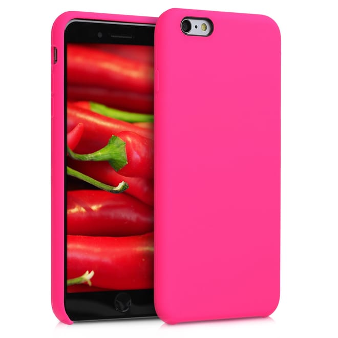 KW TPU Θήκη Σιλικόνης Apple iPhone 6 Plus / 6S Plus - Soft Flexible Rubber Protective Cover - Neon Pink