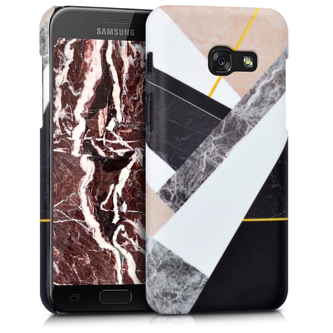 KW Slim Anti-Slip Cover - Σκληρή Θήκη Καουτσούκ Samsung Galaxy A3 (2017) - Πολύχρωμη- Γεωμετρικό σχέδιο