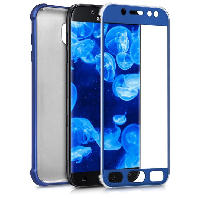 KW Θήκη Σιλικόνης Full Body Samsung Galaxy J5 (2017) DUOS - Metallic Blue