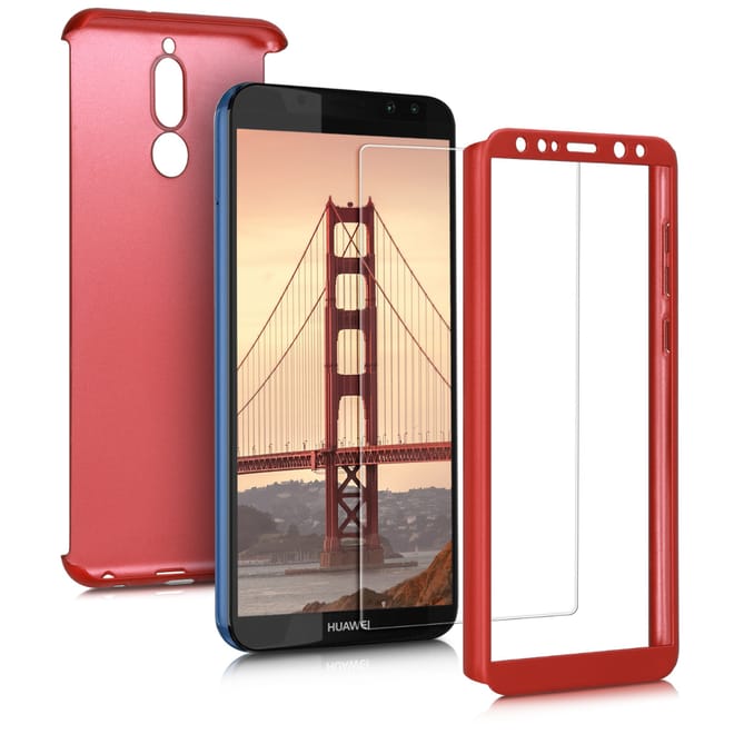KW Θήκη Full Body Huawei Mate 10 Lite - Metallic Dark Red