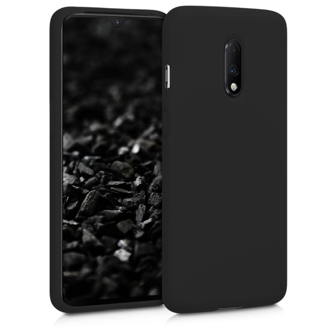 KW Θήκη Σιλικόνης OnePlus 7 2019 - Soft Flexible Rubber Protective Cover - Black