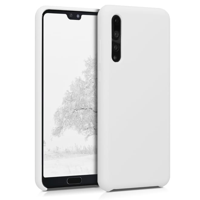 KW Θήκη Σιλικόνης Huawei P20 Pro - Soft Flexible Rubber Protective Cover - White