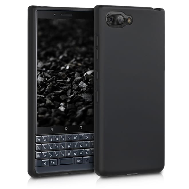 KW Θήκη Σιλικόνης Blackberry KEYtwo LE (Key2 LE) - Metallic Black