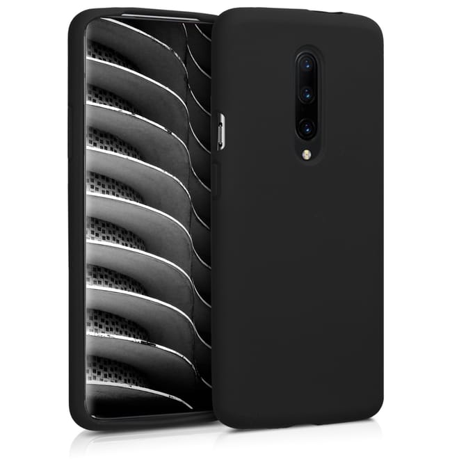 KW Θήκη Σιλικόνης OnePlus 7 Pro - Soft Flexible Rubber Protective Cover - Black